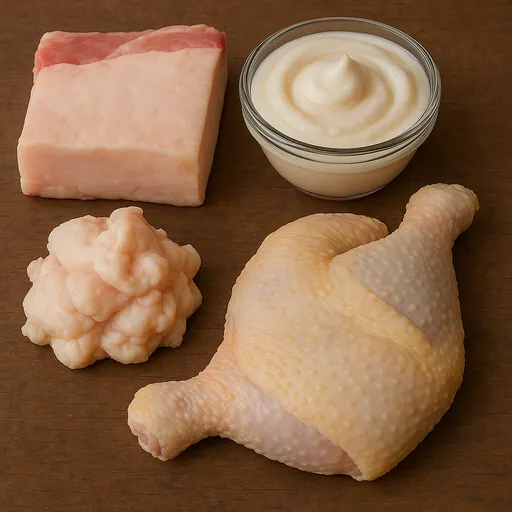 Pig fat (including lard) and poultry fat